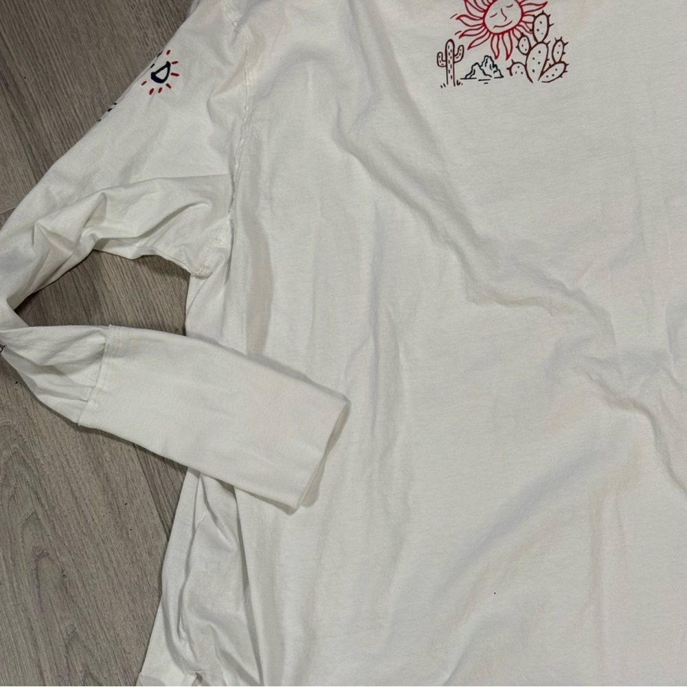 Wrangler Retro White Desert Dreamin' Long Sleeve Graphic Tee Medium - Picture 14 of 14